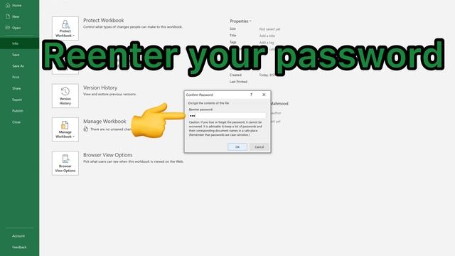 How To Set A Password To An Excel File In Windows 10, 8 Or 7 смотреть онлайн