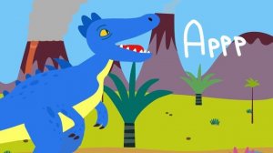 Динозавр | Песенки мультики Котэ для детей малышей | Учимся говорить букву Р