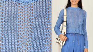 Так просто и так красиво! Узор по мотивам джемпера от PESERICO