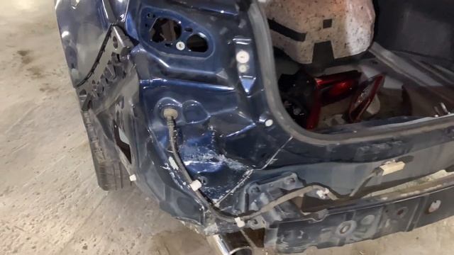 Mazda 6 кузовной ремонт. Восстановления геометрии, герметизация кузова, покраска! смотреть онлайн