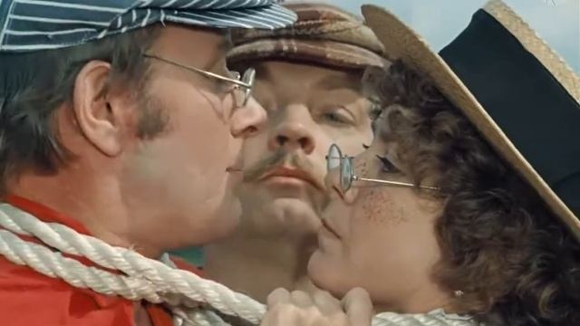 "Трое в лодке не считая собаки" А у голубенькой то петля на шее смотреть онлайн