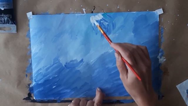 Рисуем, как знаменитые художники. Челлендж недели. День1. ВАН ГОГ. смотреть онлайн