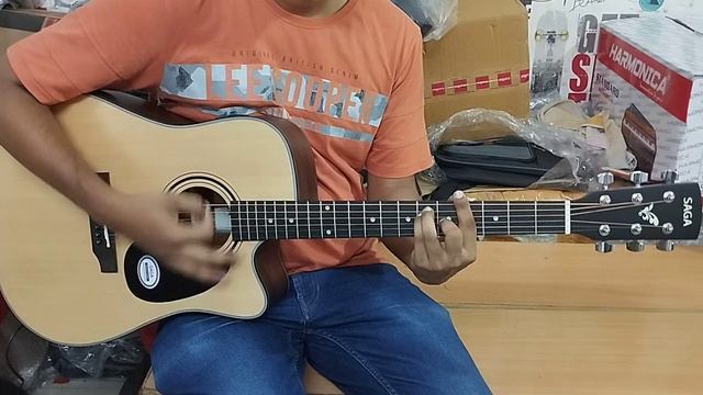 Saga SF600CE with Fishman Equaliser Semi Acoustic Guitar🎸 Sound Testing rdxmusicstore.in 9074419099 смотреть онлайн