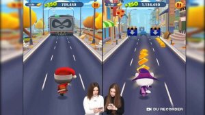 Talking tom gold  run Говорящий Том бег за золотом Наташа vs Катя собираем слитки золота