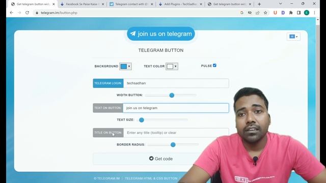 how to add telegram button in wordpress। wordpress website me telegram button kaise add kare। смотреть онлайн