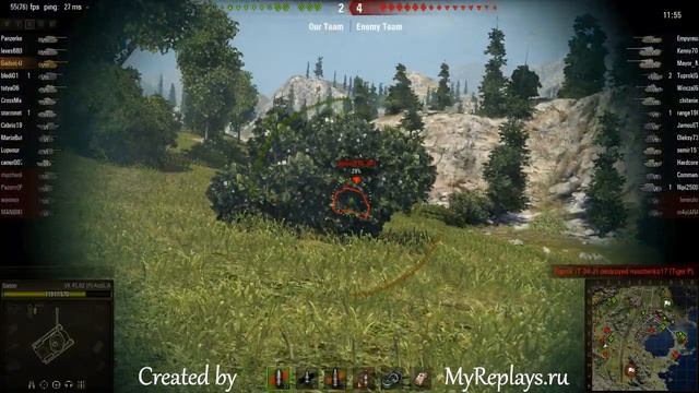 WOT: Serene Coast - VK 4502 (P) Ausf. A - 5 frags - смотреть онлайн
