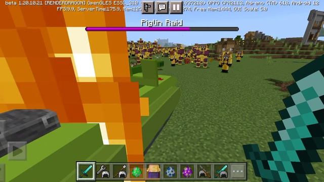 Destroying Piglin Statue - Minecraft v1.20.10 смотреть онлайн