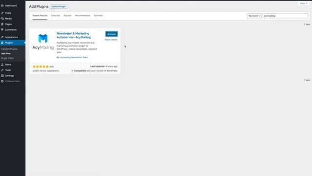 How to install AcyMailing Starter? | WordPress AcyMailing Tutorial смотреть онлайн