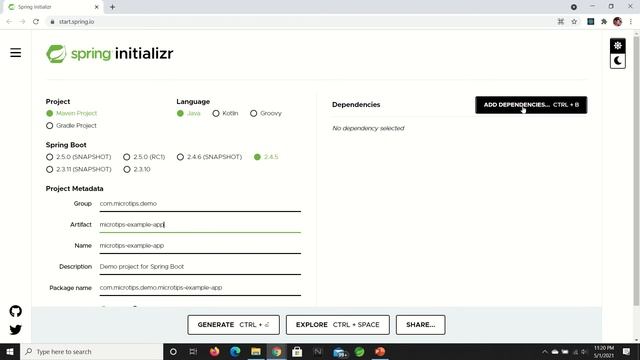 Create Spring Boot Maven Application With Spring Initializr смотреть онлайн