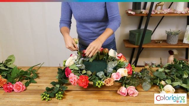 Coloríginz | Romantic rose centrepiece | Tutorial смотреть онлайн
