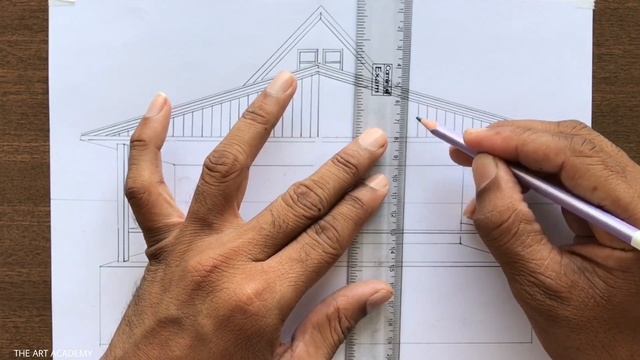 How to Draw a Wooden House in 1-Point Perspective смотреть онлайн