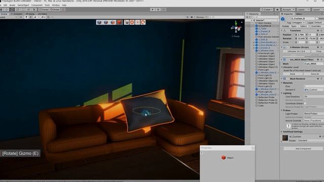 Moonglow village with UModeler in Unity. смотреть онлайн