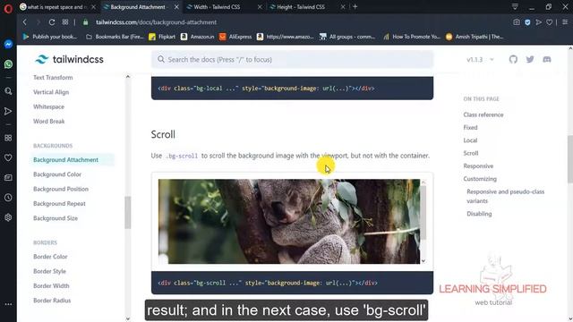 Tailwind CSS Tutorial for Beginners Part20:Background Image classes (Contd) смотреть онлайн