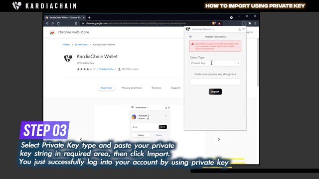 KAI Tutorial 101: How to import wallet using Private Key смотреть онлайн