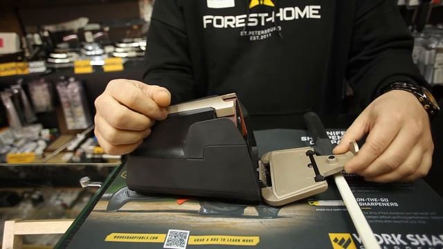 Электроточилка Work Sharp Culinary E5 Electric Kitchen Knife Sharpener смотреть онлайн