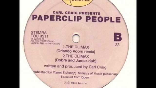 Carl Craig presents Paperclip People - The Climax (Orlando Voorn remix) смотреть онлайн