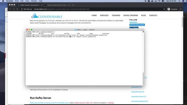 Running kafka as a daemon thread in Mac OS смотреть онлайн