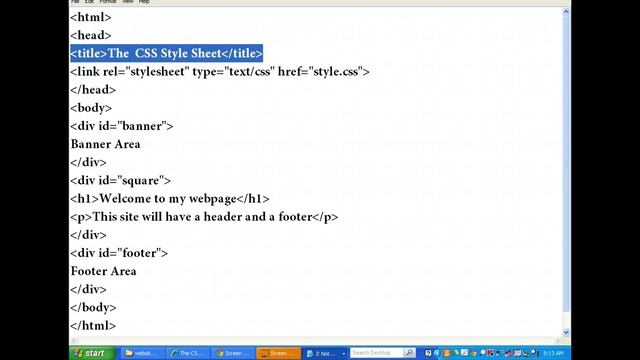Creating A Style CSS Style Sheet for HTML Pages смотреть онлайн