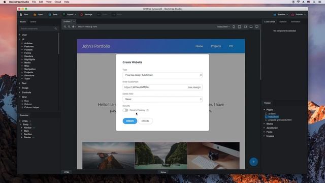 Hosting your Website for Free with Bootstrap Studio смотреть онлайн