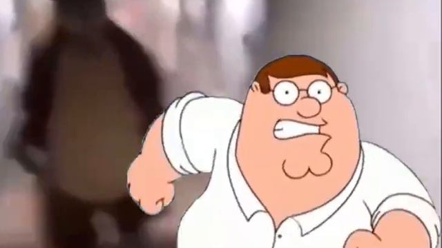 bear chasing Peter Griffin down hall смотреть онлайн