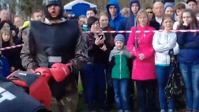 Сдача на чёрный берет.бой