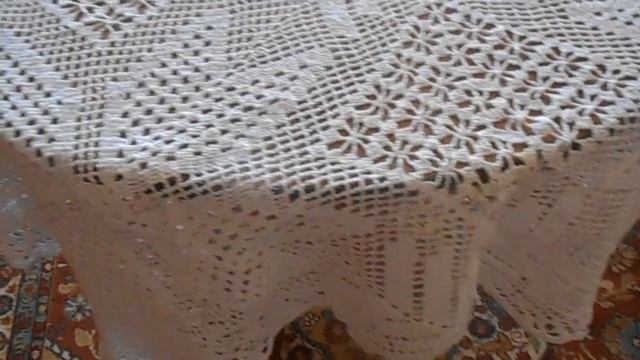 Мои скатерти,связанные крючком.Сделаю МК на ваш выбор. смотреть онлайн
