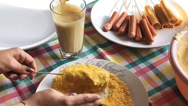 Как приготовить очень вкусные корн доги|простой рецепт|korea style смотреть онлайн