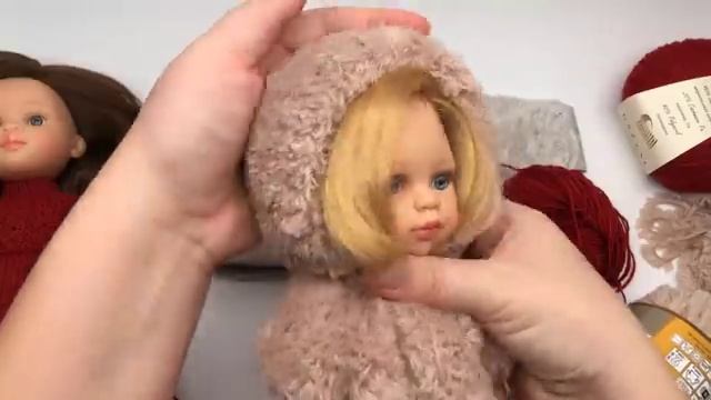 Рабочий процесс, что вяжу? - платье из пряжи Gazzal Baby Wool, меховая жилетка из YarnArt Mink смотреть онлайн