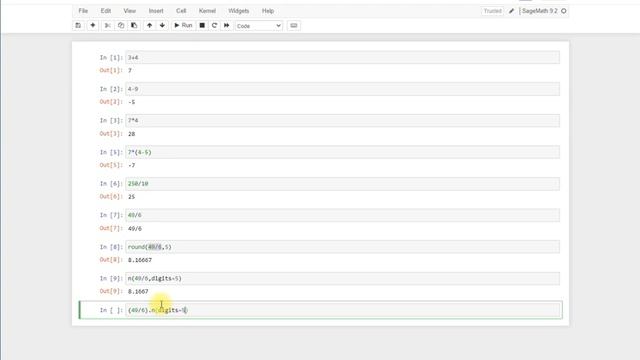 SageMath #1: Configuración inicial. Uso como calculadora смотреть онлайн