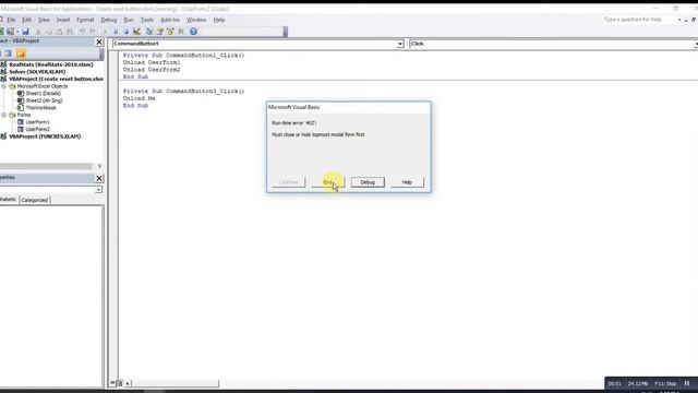 Excel VBA - Modal problem that caused by UserForms смотреть онлайн
