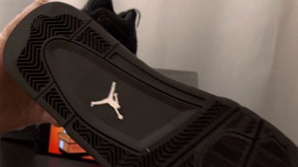 Кроссовки Nike Air Jordan 4 Retro Black Cat (2020) (Черный)