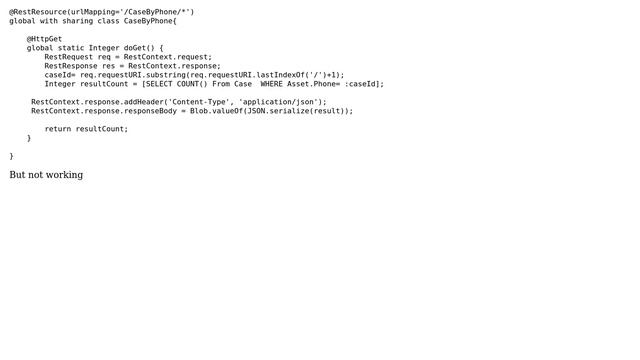 Salesforce: return the count of cases in JSON format + apex rest call смотреть онлайн