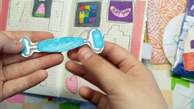 💙распаковка бумажных сюрпризов/самодельные наклейки 💙 смотреть онлайн