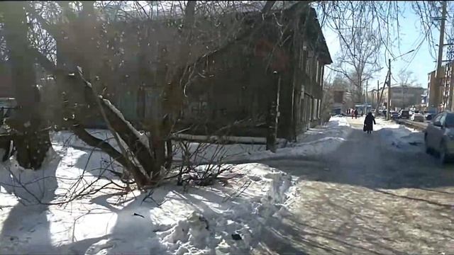Томск, Дербышевского-Водяная, деревянная архитектура. 14,03,2018 г. смотреть онлайн