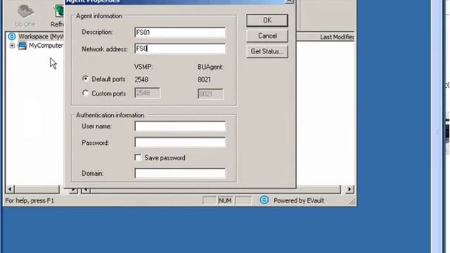 EVault Server Protection - Adding an Agent to WinCC смотреть онлайн