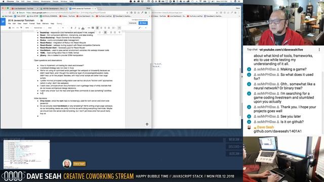 COWORKING / PICKING JAVASCRIPT TOOLS - MON FEB.12.2018 смотреть онлайн