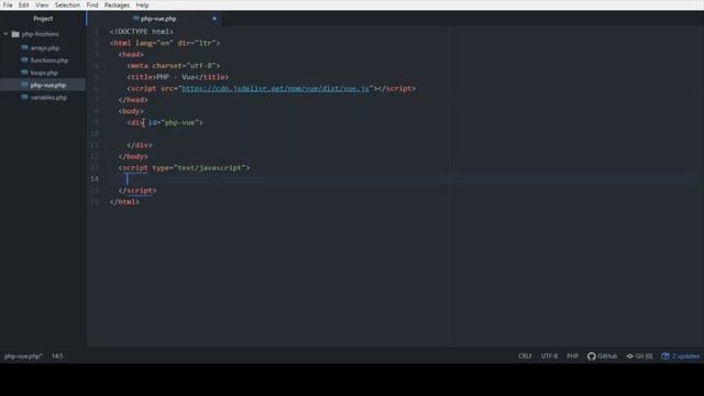 How To Add Vue js To PHP смотреть онлайн