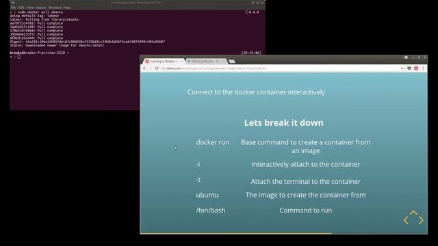 Connecting to Docker containers interactively смотреть онлайн