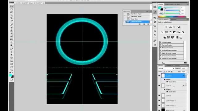 Создание плаката TRON в Photoshop CS5.mp4 смотреть онлайн