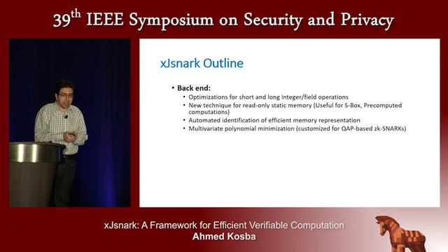xJsnark: A Framework for Efficient Verifiable Computation смотреть онлайн