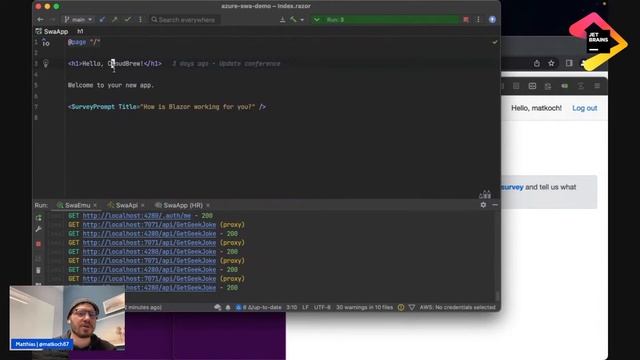 Solution1: Developing & Deploying Static Web Apps with Blazor and Azure Functions with Matthias Koc смотреть онлайн