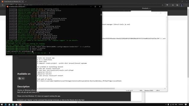 INSTALL LARAVEL VALET LINUX IN WINDOWS PC (UBUNTU WSL) смотреть онлайн