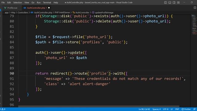 Laravel 10 Inertia & Vue 3 CRUD Application -28- (User Profile Part 3) | Moroccan Darija смотреть онлайн