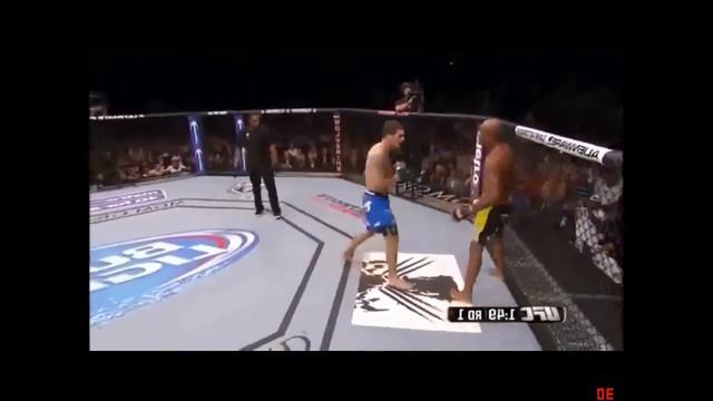 Андерсон Сильва Vs Крис Уэйдман перелом ноги!!!