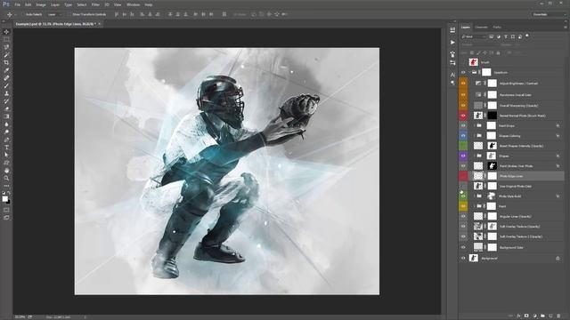 Spectrum Photoshop Effect Tutorial | Automatically create digital art in Photoshop смотреть онлайн