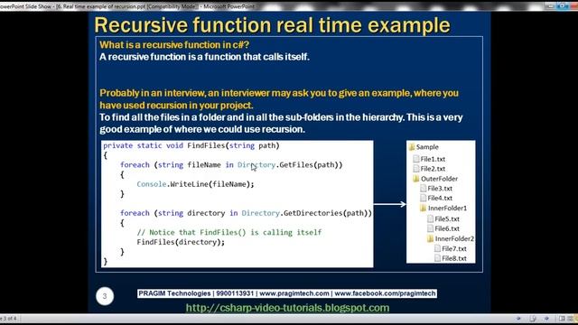 Part 6 Real time example of recursion смотреть онлайн