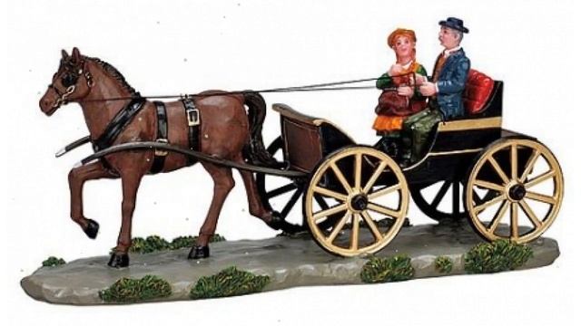 Фигурка Повозка на двоих, 8х19,8х6,7см (Lemax) обзор 73632-lemax производитель LEMAX (Нидерланды) смотреть онлайн