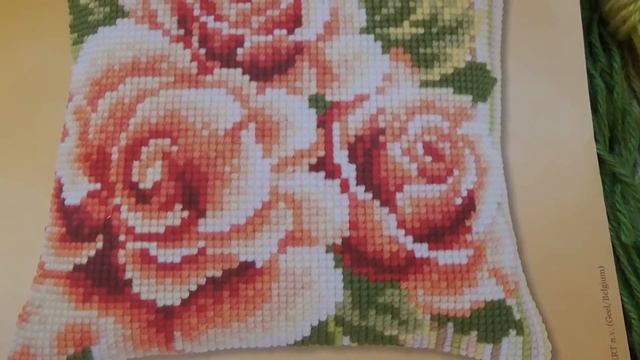 №47. СП "Роза - королева цветов". Начало. "Розовые розы" подушка. смотреть онлайн