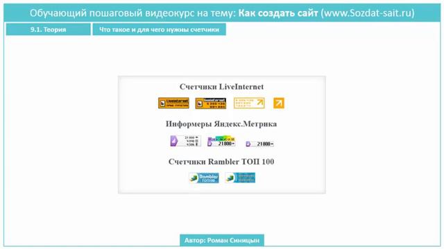 Теория - Что такое и для чего нужны счетчики смотреть онлайн