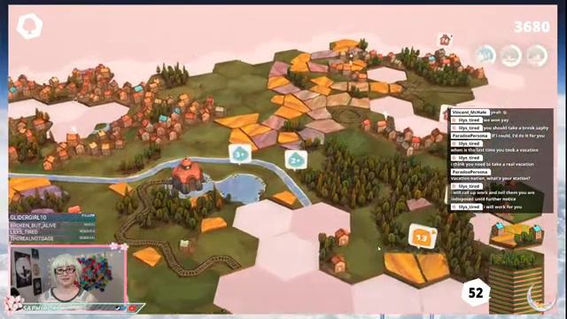 Trying out a chill indie game - Dorfromantik смотреть онлайн